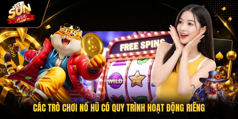 Các trò chơi nổ hũ có quy trình hoạt động riêng