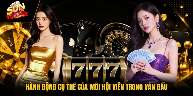 Hành động cụ thể của mỗi hội viên trong ván đấu