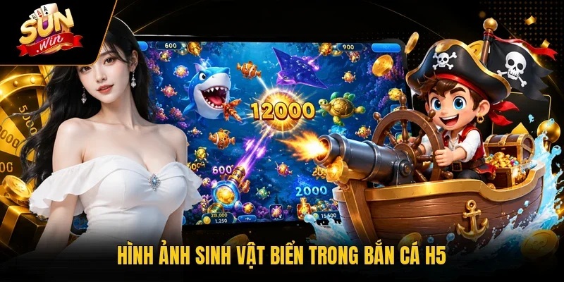 Bắn Cá H5 - Đỉnh Cao Săn Thưởng Cùng Cổng Game Sunwin 2 Sunwin Hình ảnh sinh vật biển trong bắn cá H5